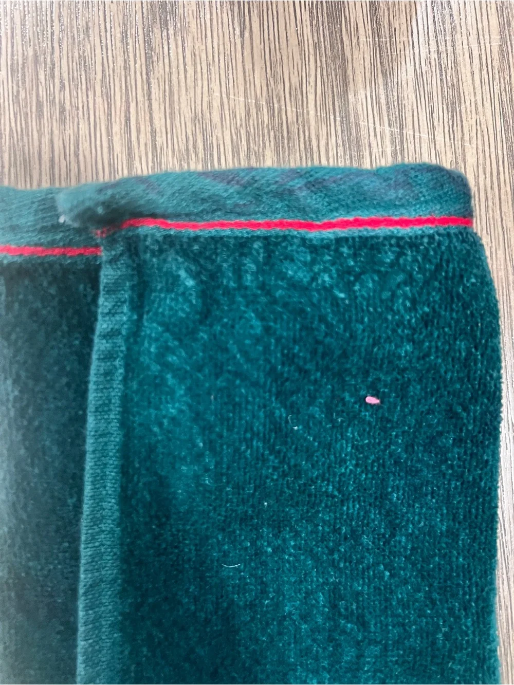 Vintage Jcpenny Dark Green Snowman Embroidered Holiday Bath Towel Set 1980s